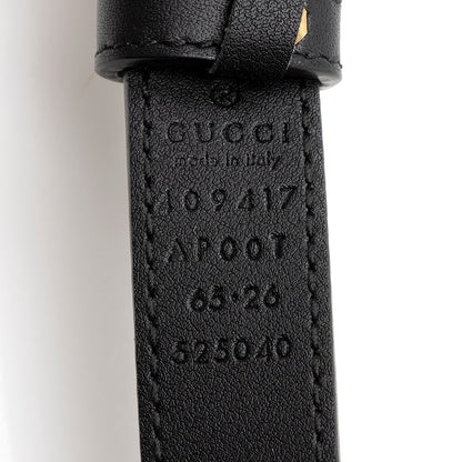 Gucci Leather GG Marmont Slim Belt - Size 26 / 65 (SHF-21034)