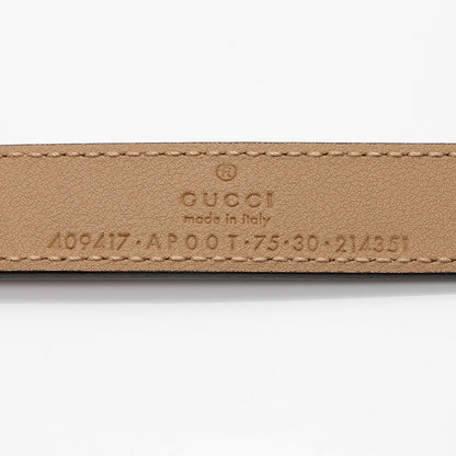 Gucci Leather GG Marmont Slim Belt - Size 30 / 75 (SHF-PlwVBE)