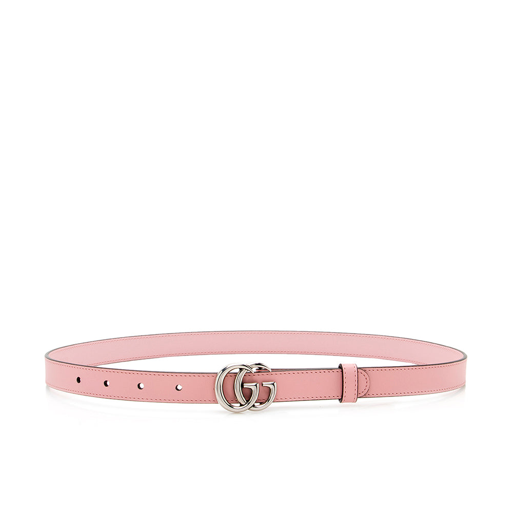 Gucci Leather GG Marmont Slim Belt - Size 32 / 80 (SHF-19368)