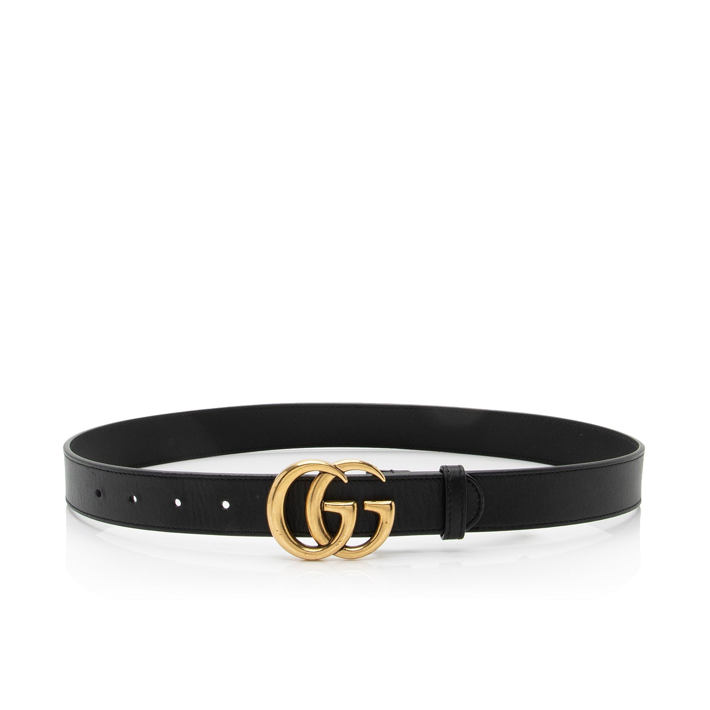 Gucci Leather GG Marmont Belt - Size 32 / 80 (SHF-s2un6d)