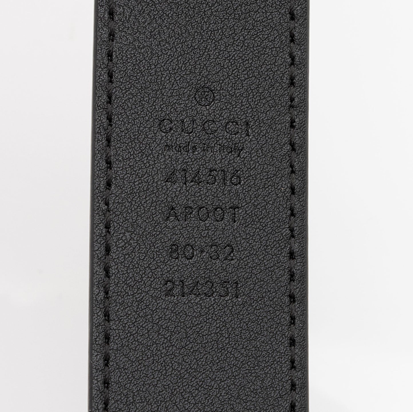 Gucci Leather GG Marmont Slim Belt - Size 32 / 80 (SHF-ZvXnnv)