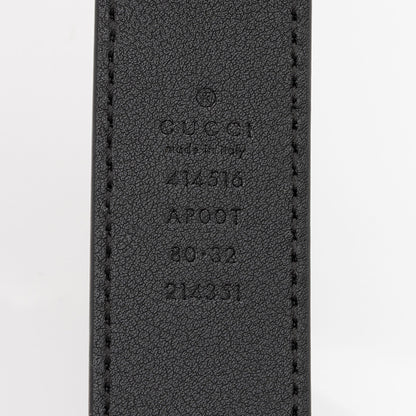 Gucci Leather GG Marmont Slim Belt - Size 32 / 80 (SHF-ZvXnnv)