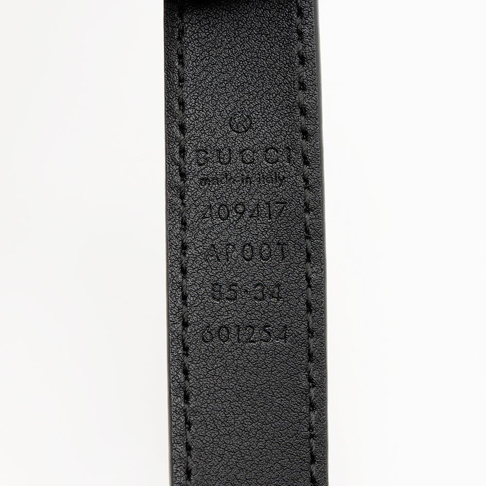 Gucci Leather GG Marmont Slim Belt - Size 34 / 85 (SHF-18947)