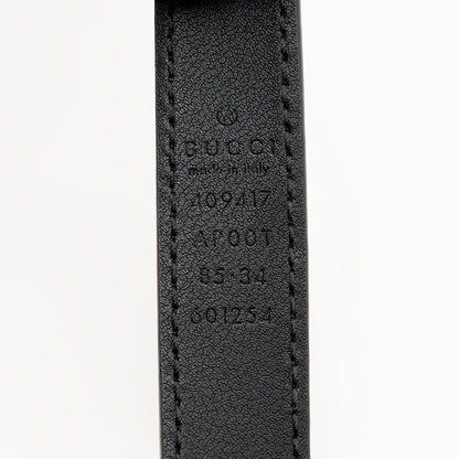 Gucci Leather GG Marmont Slim Belt - Size 34 / 85 (SHF-18947)