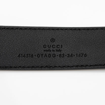 Gucci Leather GG Marmont Slim Belt - Size 34 / 85 (SHF-ZX1v2G)