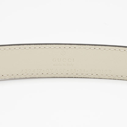 Gucci Leather GG Marmont Slim Belt - Size 34 / 85 (SHF-6FT4ro)