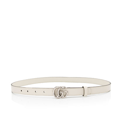 Gucci Leather GG Marmont Slim Belt - Size 34 / 85 (SHF-6FT4ro)