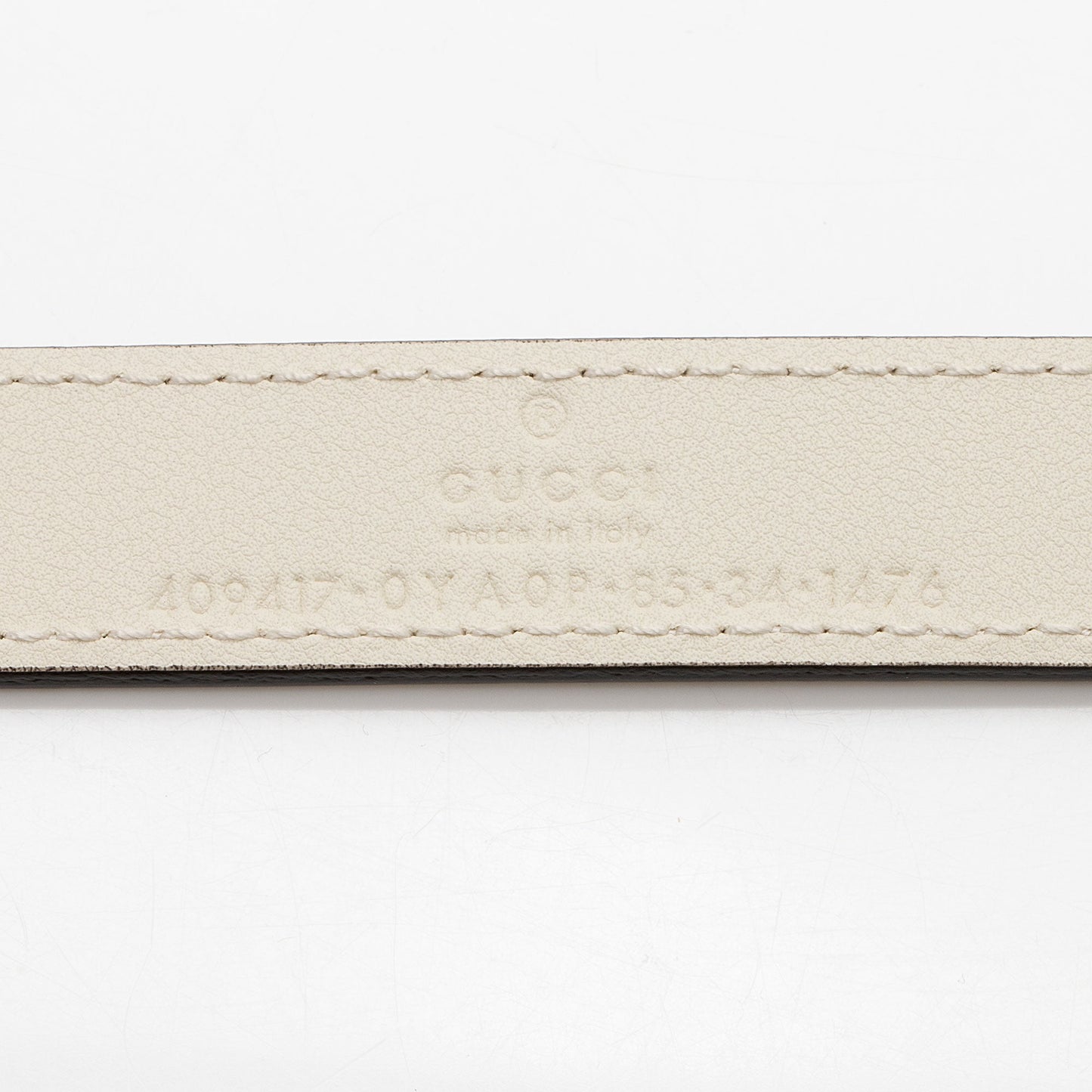 Gucci Leather GG Marmont Slim Belt - Size 34 / 85 (SHF-4gPvWN)