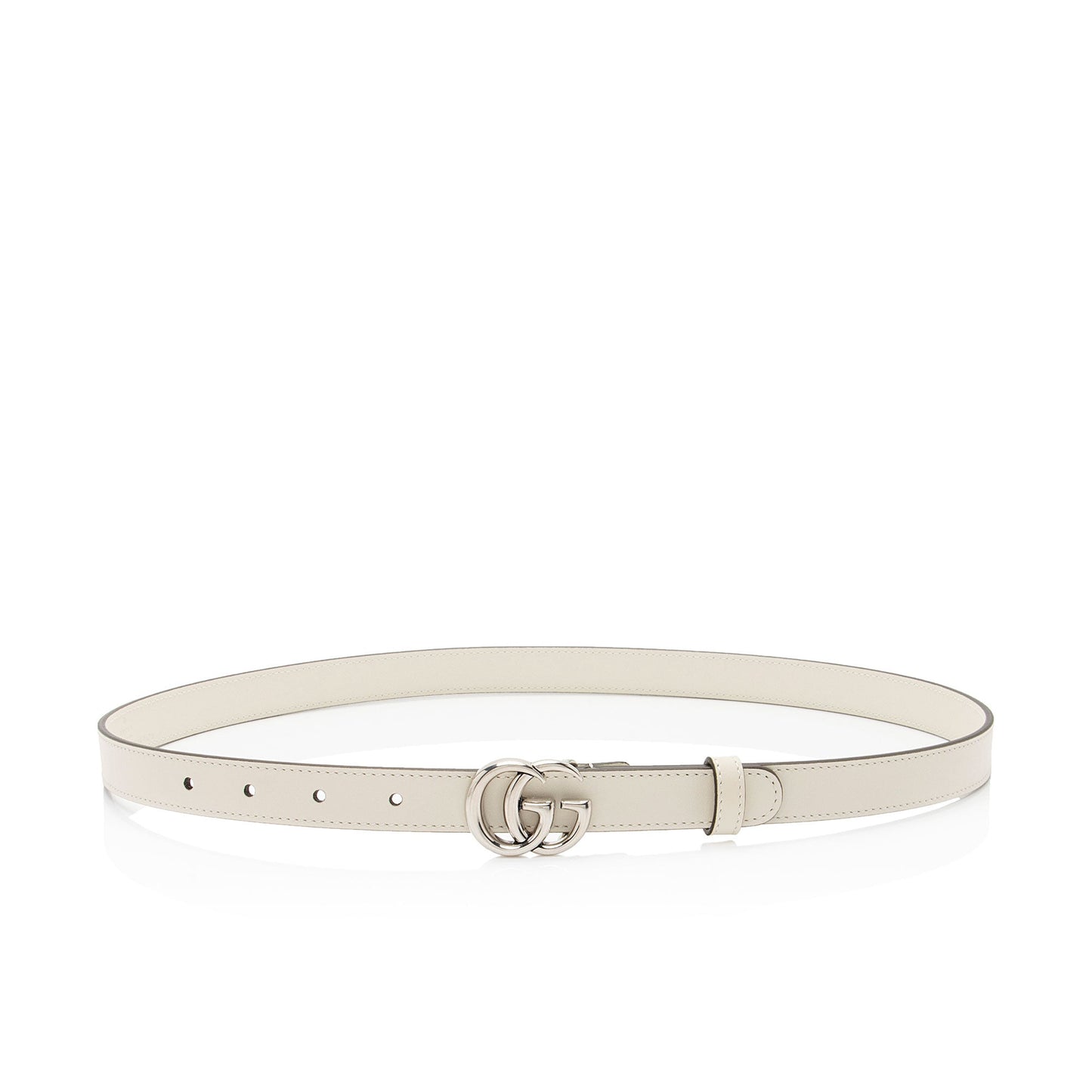 Gucci Leather GG Marmont Slim Belt - Size 34 / 85 (SHF-4gPvWN)