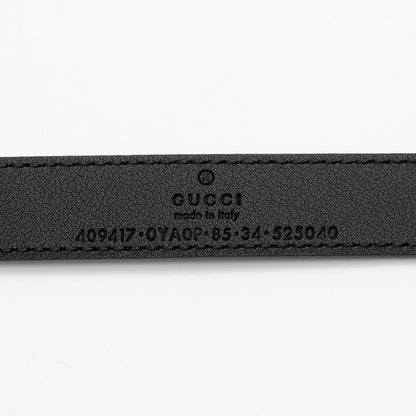 Gucci Leather GG Marmont Slim Belt - Size 34 / 85