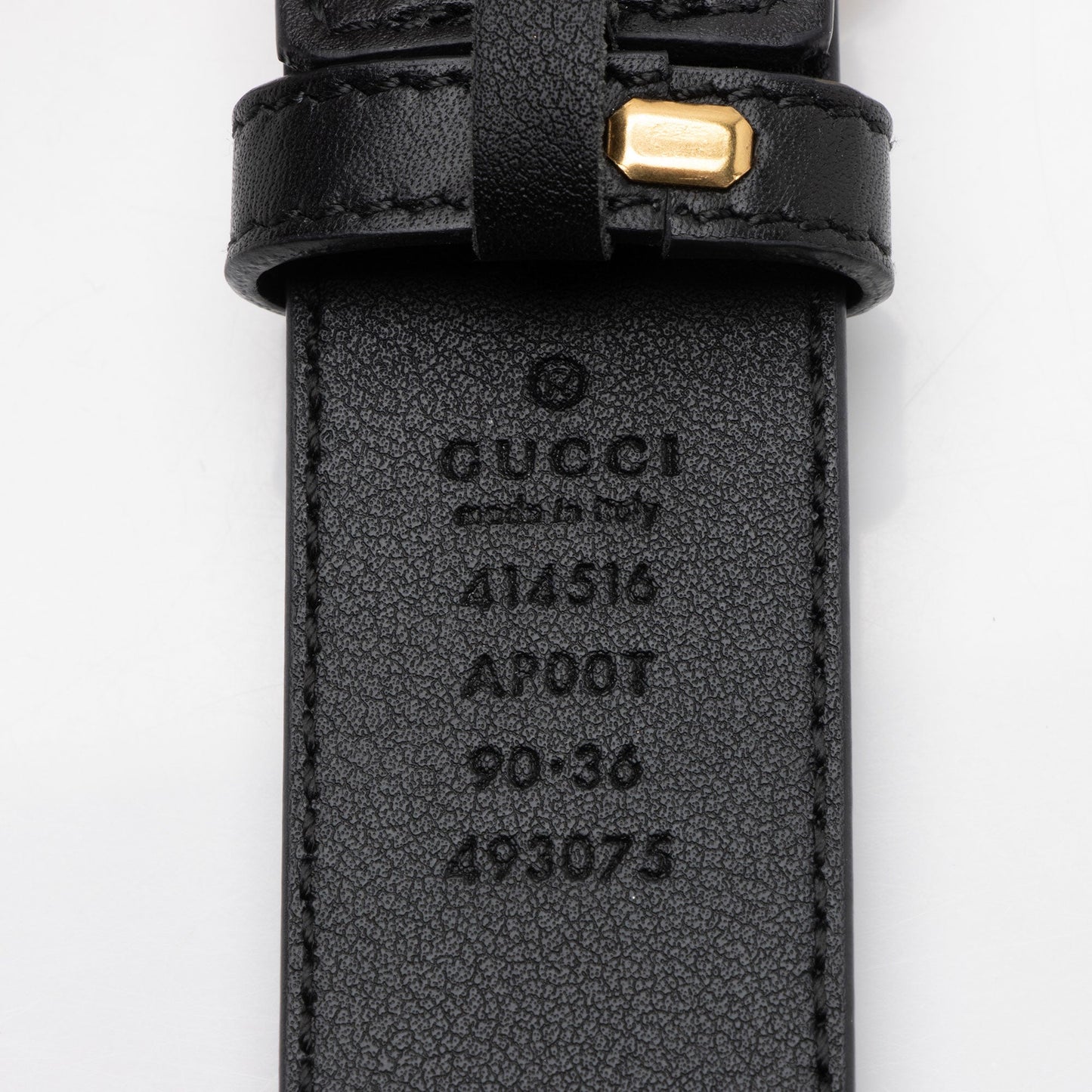 Gucci Leather GG Marmont Slim Belt - Size 36 / 90 (SHF-XXyCZw)