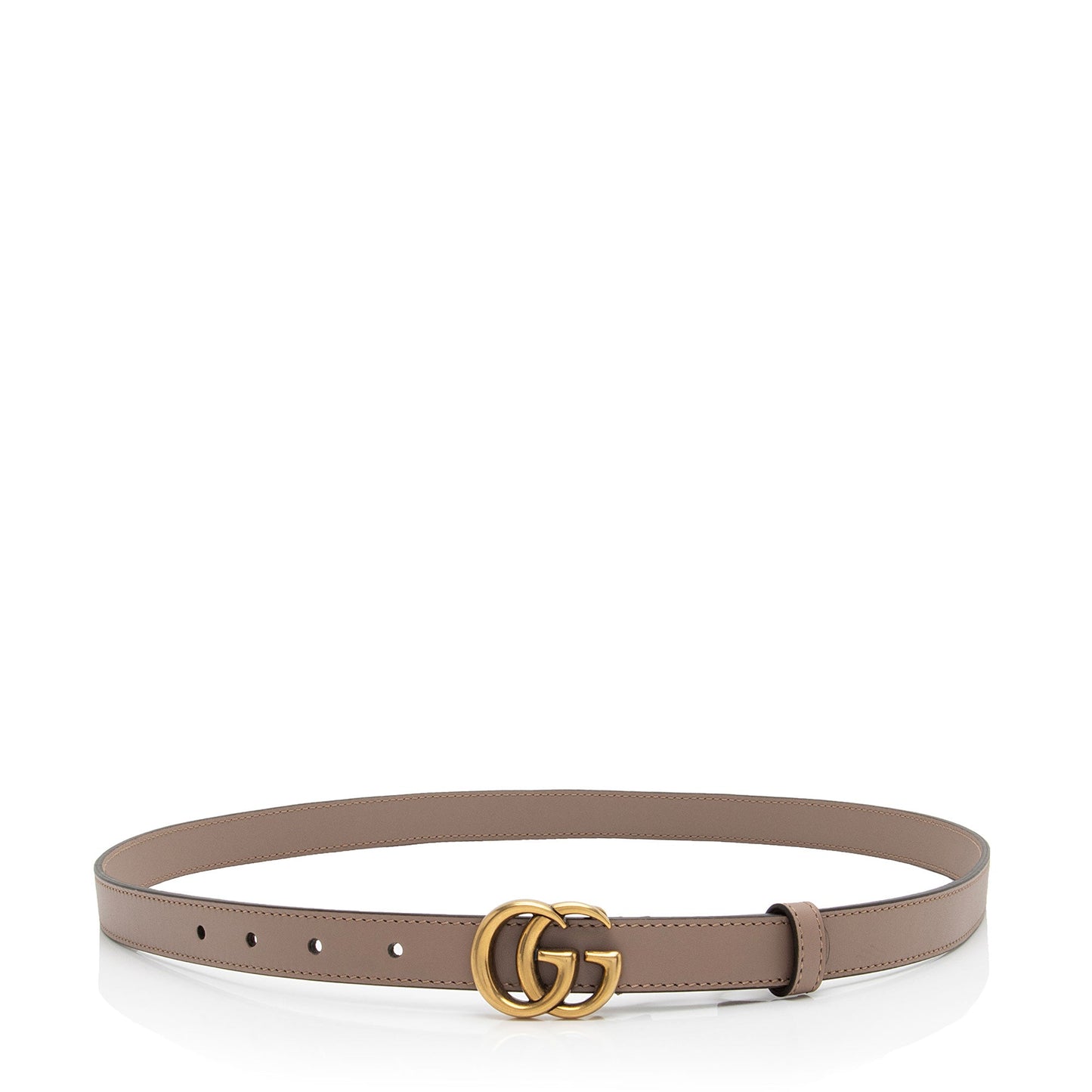 Gucci Leather GG Marmont Slim Belt - Size 36 / 92 (SHF-Y5JG9e)