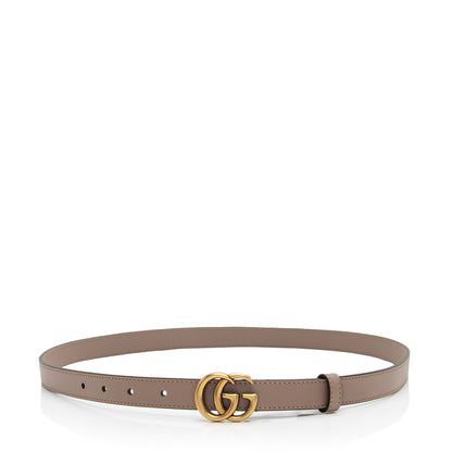 Gucci Leather GG Marmont Slim Belt - Size 36 / 92 (SHF-Y5JG9e)