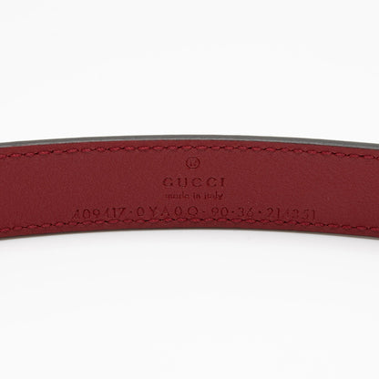 Gucci Leather GG Marmont Slim Belt - Size 36 / 92 (SHF-Hg3jrl)