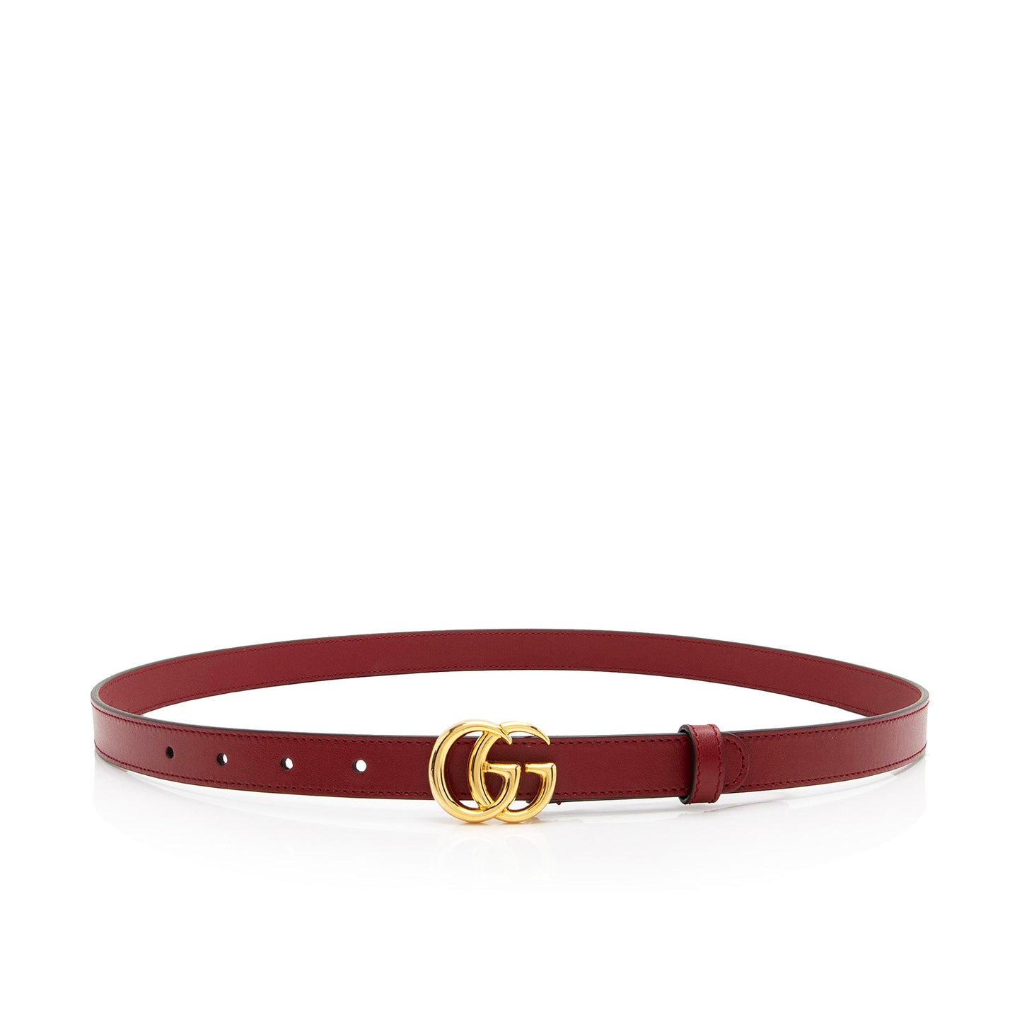 Gucci Leather GG Marmont Slim Belt - Size 36 / 92 (SHF-Hg3jrl)