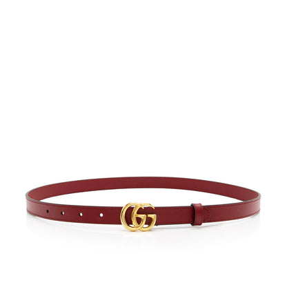 Gucci Leather GG Marmont Slim Belt - Size 36 / 92 (SHF-Hg3jrl)