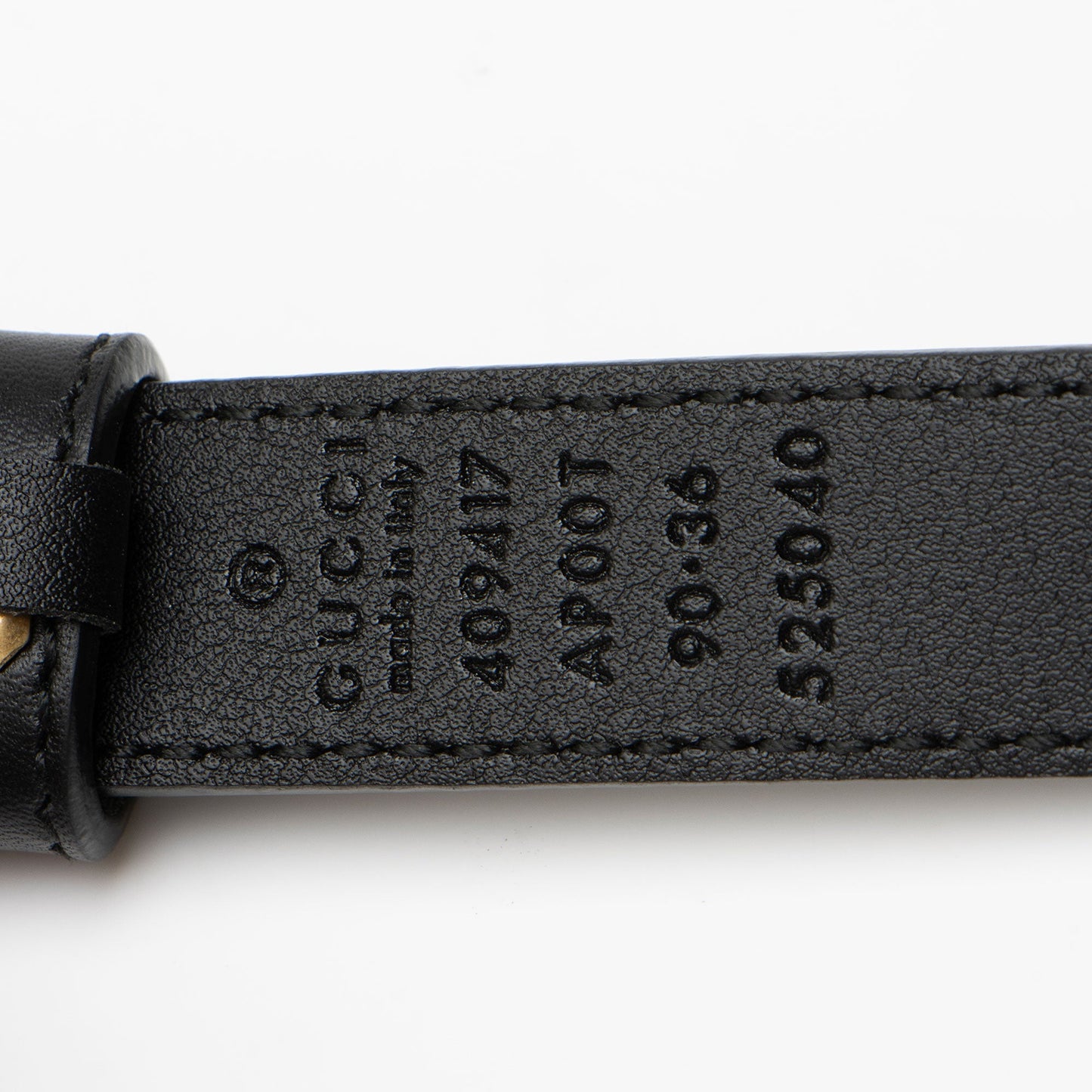 Gucci Leather GG Marmont Slim Belt - Size 36 / 90