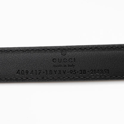 Gucci Leather GG Marmont Slim Belt - Size 38 / 95 (SHF-qhYNB2)