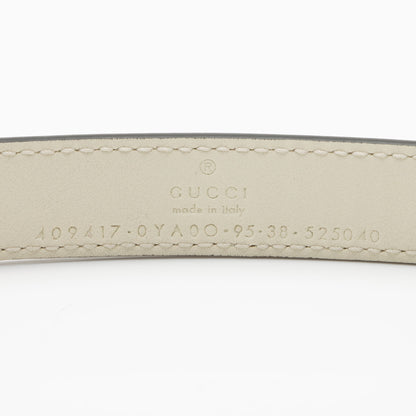 Gucci Leather GG Marmont Slim Belt - Size 38 / 95 (SHF-fUEivE)