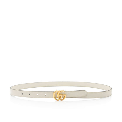 Gucci Leather GG Marmont Slim Belt - Size 38 / 95 (SHF-fUEivE)