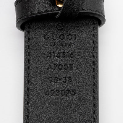Gucci Leather GG Marmont Slim Belt - Size 38 / 95 (SHF-9povBG)