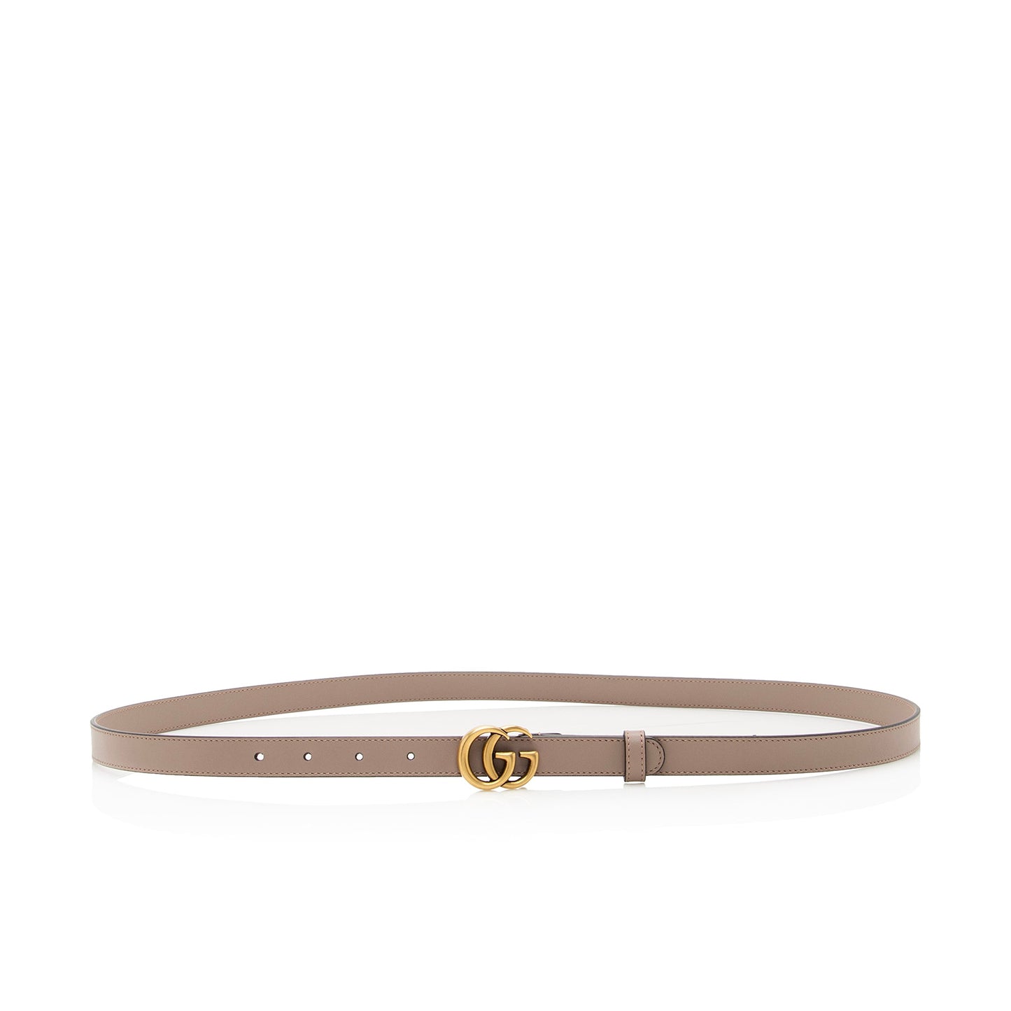 Gucci Leather GG Marmont Slim Belt - Size 44 / 110 (SHF-22299)