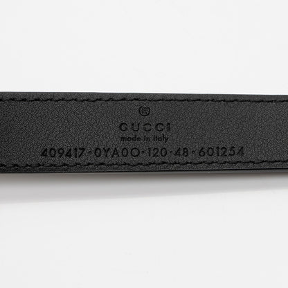 Gucci Leather GG Marmont Slim Belt - Size 48 / 120 (SHF-qlFyYb)