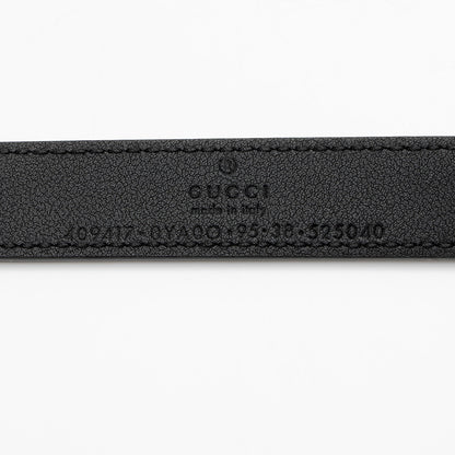 Gucci Leather GG Marmont Slim Belt - Size 38 / 95