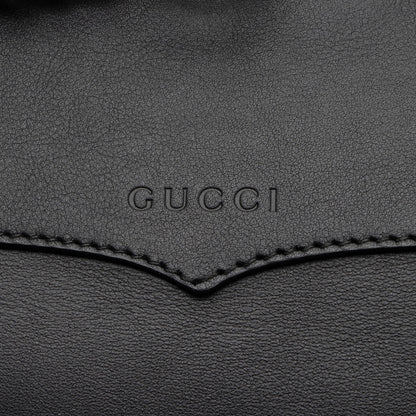 Gucci Leather GG Marmont Web Flap Chain Backpack
