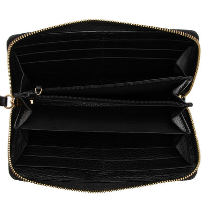 Gucci Leather GG Marmont Zip Around Wallet (SHF-POjOPf)