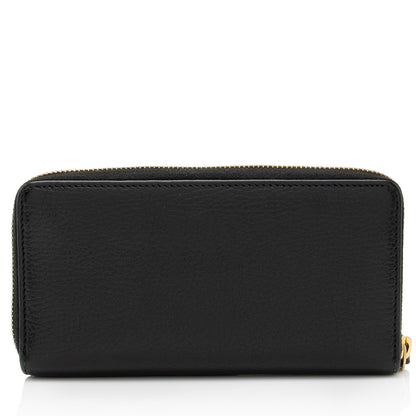 Gucci Leather GG Marmont Zip Around Wallet (SHF-wcWQC8)
