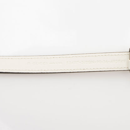 Gucci Leather Enamel GG Slim Belt - Size 36 / 90 (SHF-mDUuLJ)