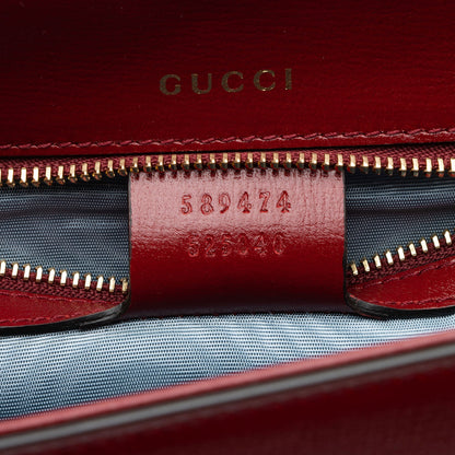 Gucci Leather GG Ring Shoulder Bag