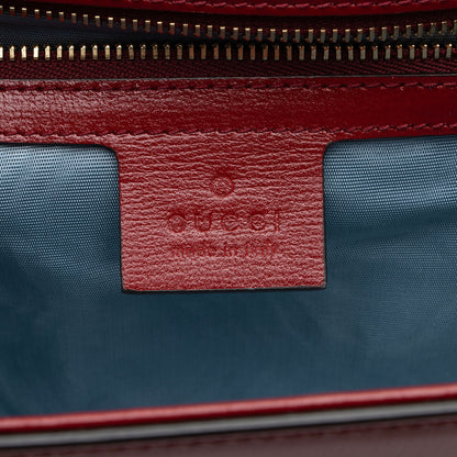 Gucci Leather GG Ring Shoulder Bag