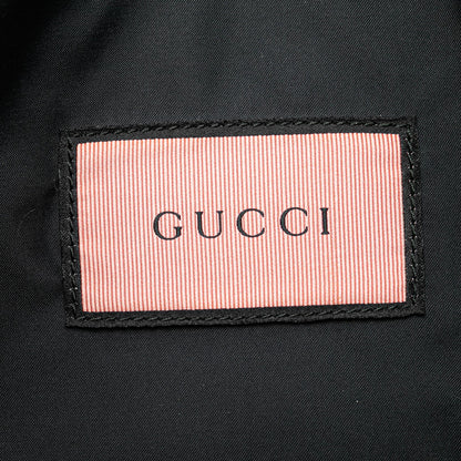 Gucci Leather Gucci Ghost Drawstring Backpack