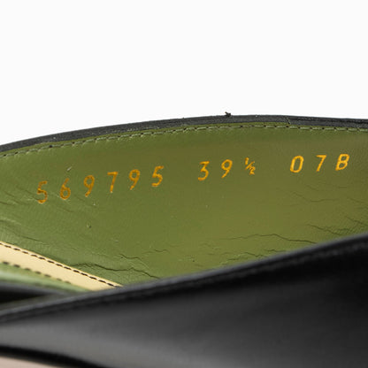 Gucci Leather Half Moon Sandals - Size 9.5 / 39.5