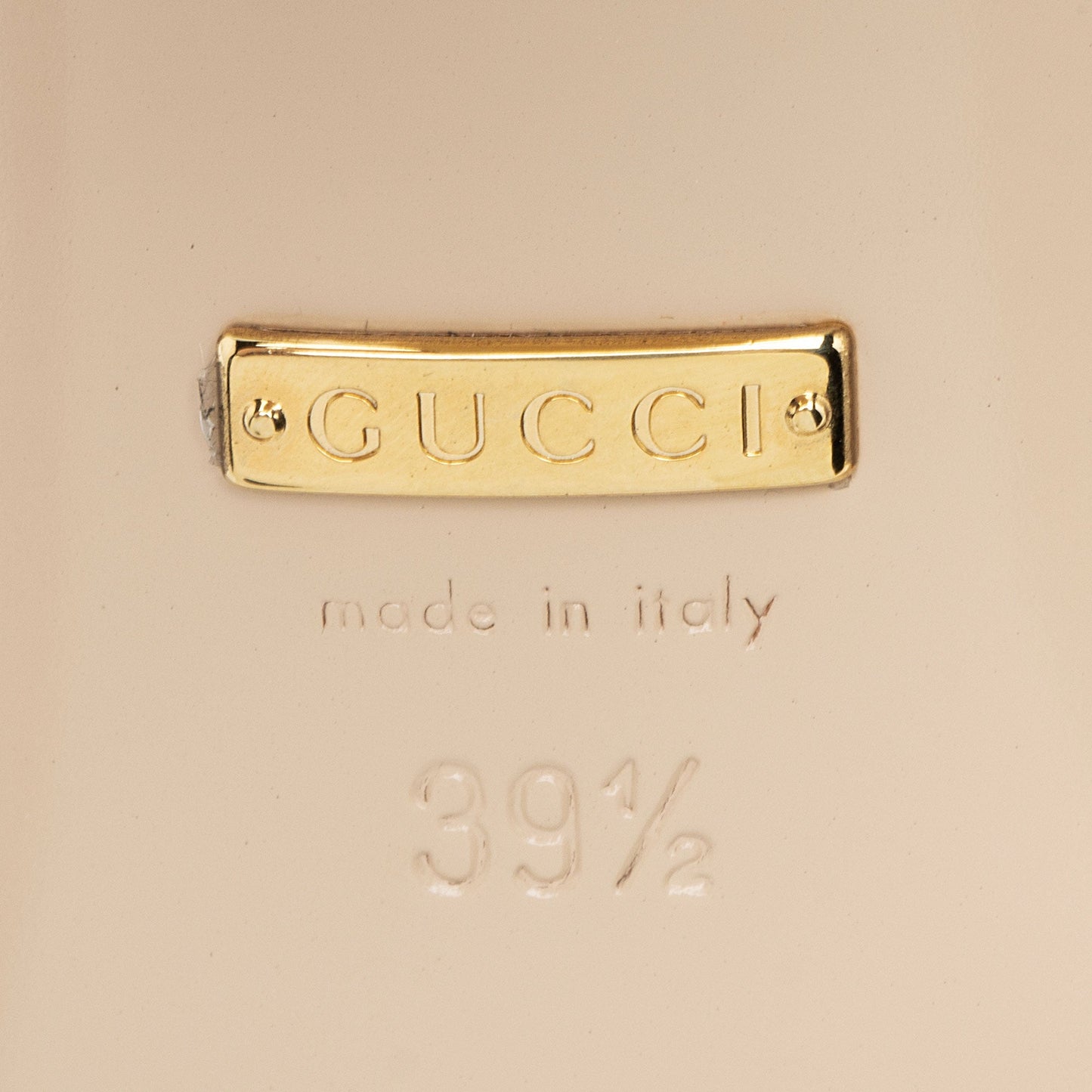 Gucci Leather Half Moon Sandals - Size 9.5 / 39.5