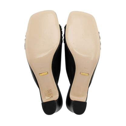 Gucci Leather Half Moon Sandals - Size 9.5 / 39.5