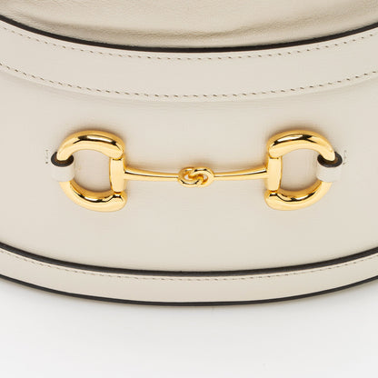 Gucci Leather Horsebit 1955 Drawstring Bucket Bag