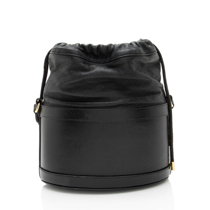 Gucci Leather Horsebit 1955 Drawstring Bucket Bag