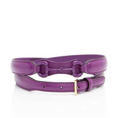 Gucci Smooth Leather Horsebit Belt - Size 40 / 100