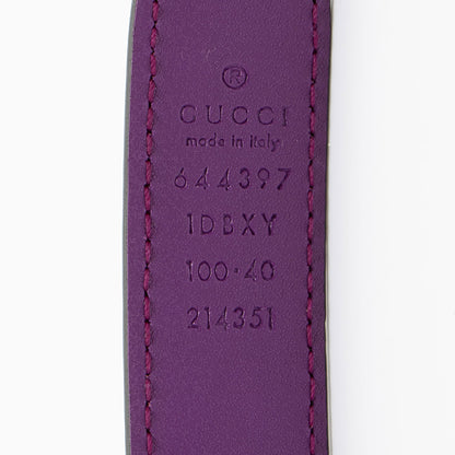 Gucci Smooth Leather Horsebit Belt - Size 40 / 100