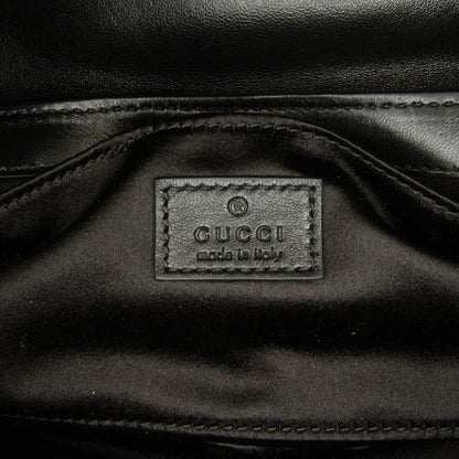 Gucci Leather Horsebit Chain Satchel (SHG-RhaWYN)