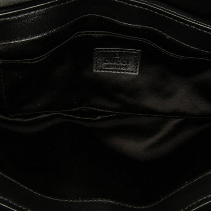 Gucci Leather Horsebit Chain Satchel (SHG-RhaWYN)