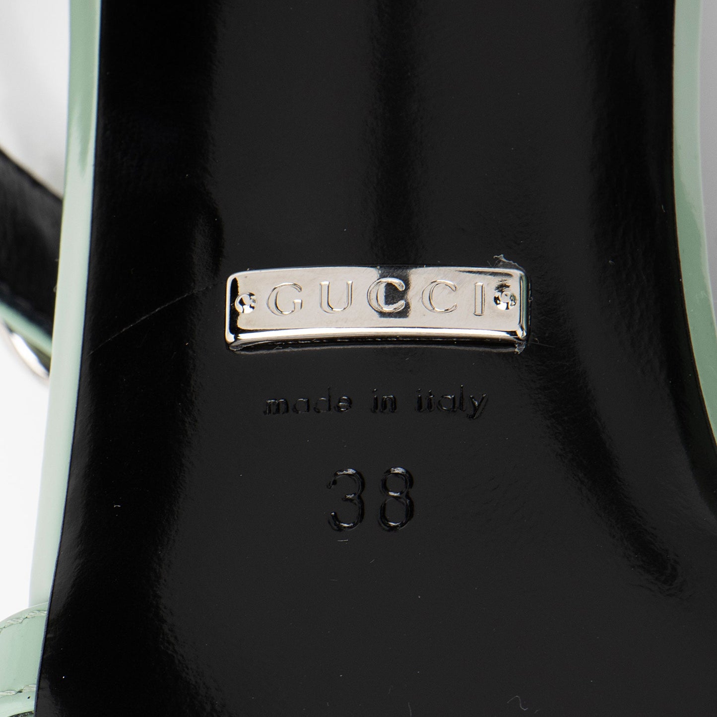 Gucci Leather Horsebit Divine Sandals - Size 8 / 38