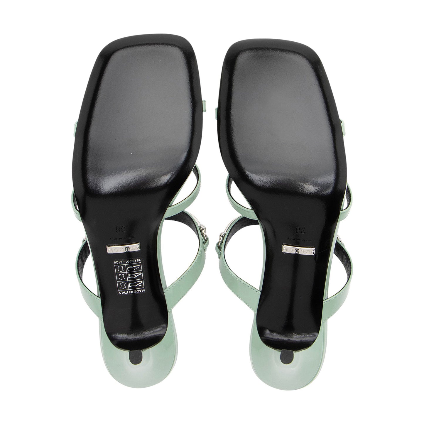 Gucci Leather Horsebit Divine Sandals - Size 8 / 38