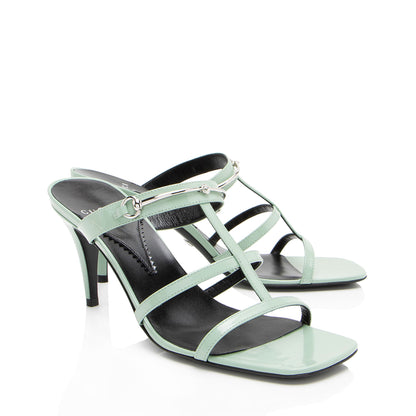 Gucci Leather Horsebit Divine Sandals - Size 8 / 38