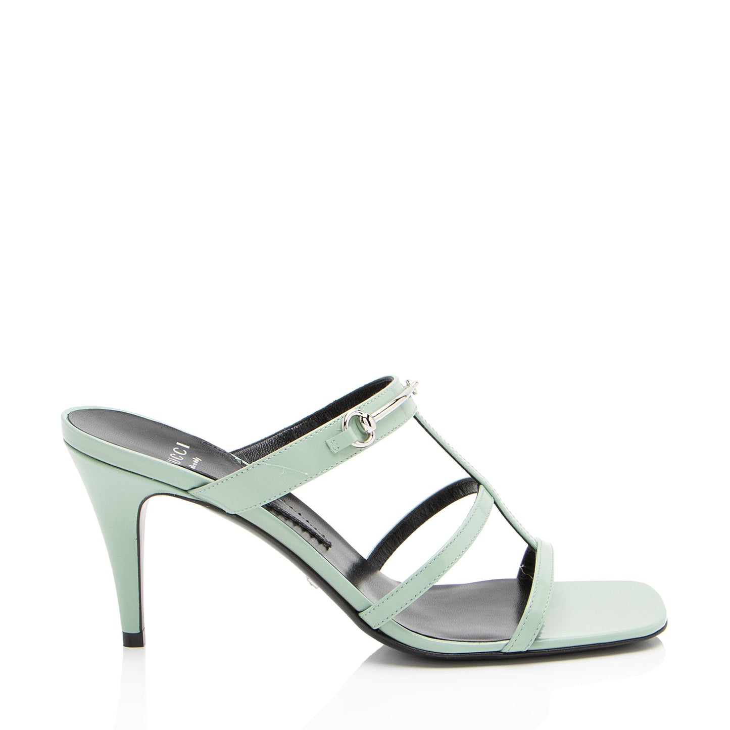 Gucci Leather Horsebit Divine Sandals - Size 8 / 38