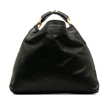 Gucci Leather Horsebit Hobo (SHG-RQo3jb)