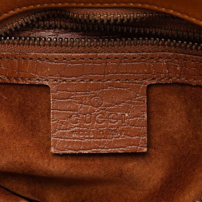 Gucci Leather Horsebit Medium Hobo (SHF-WR9LR9)